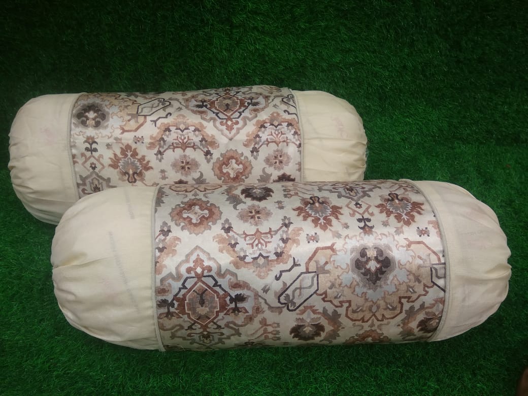 Blackout Printed Pair of Bolster Covers by HOMIEKART