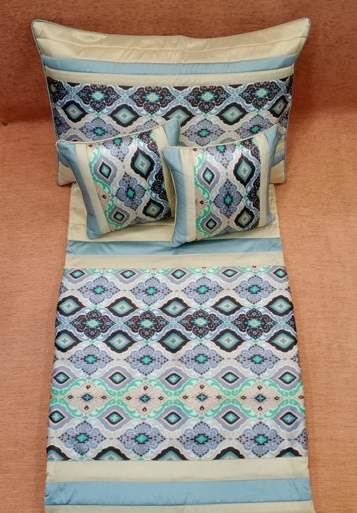 Beautifully Printed Silk Quilted Bedding Set by Homiekart