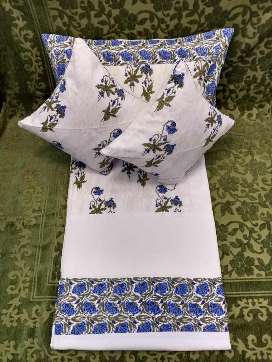 PATCH WORK 5PCS DOUBLE BEDCOVER SET BY HOMIEKART