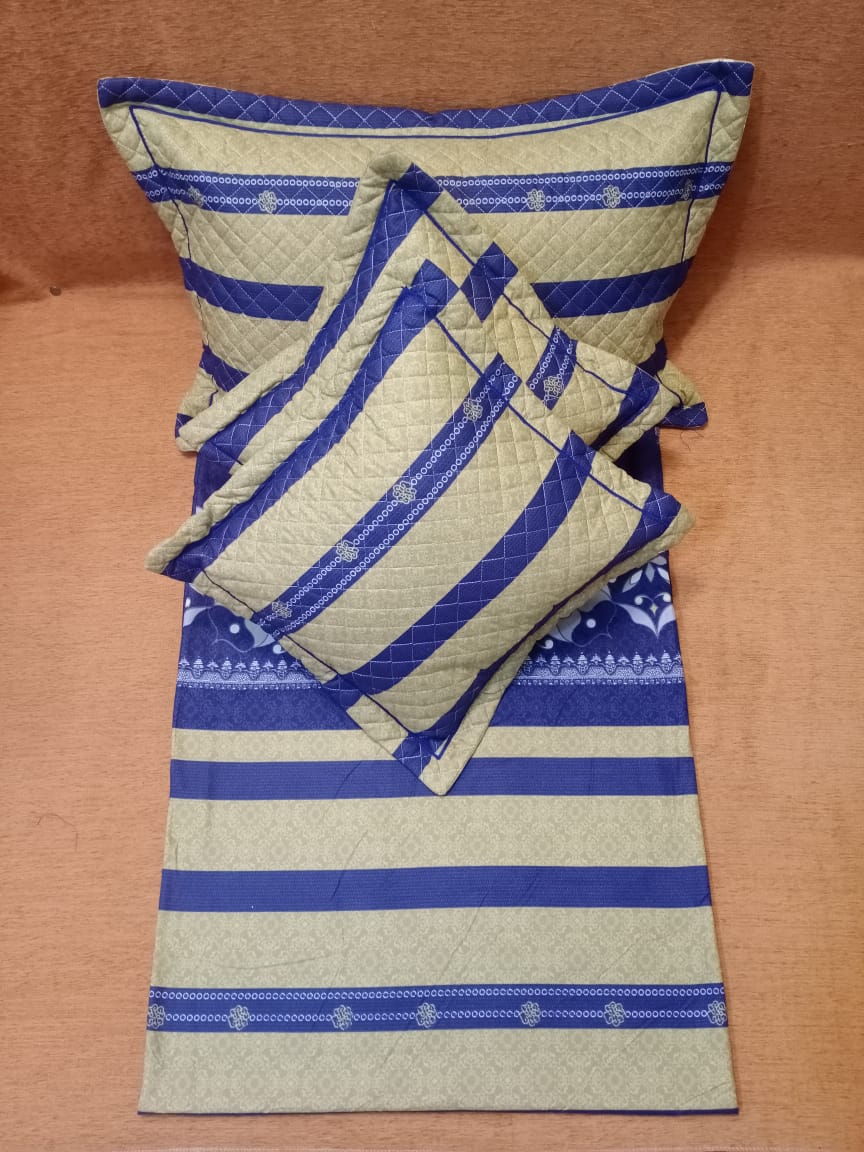 Handloom Stripe Double Bed Bedcover BY HOMIEKART