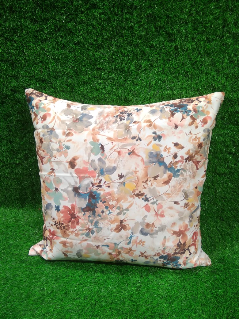 Floral Printed Blackout Single Cushion Cover by HOMIEKART.