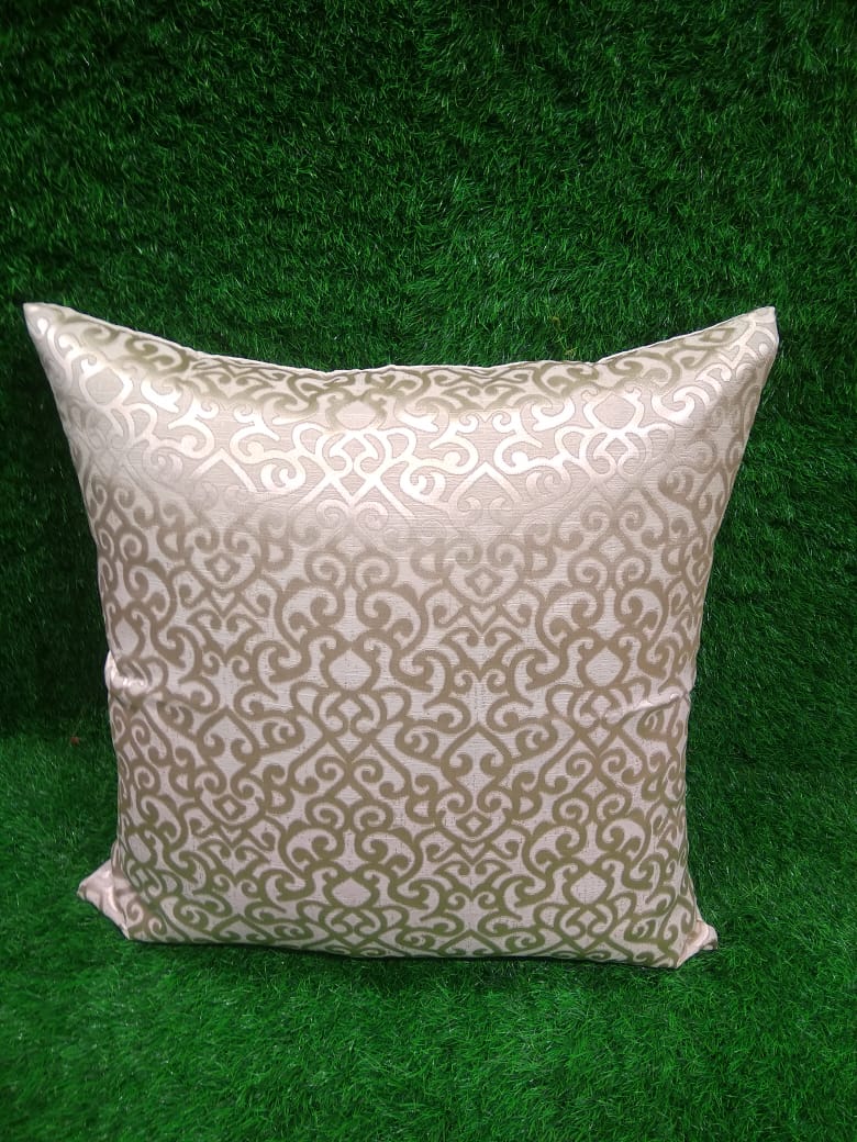 Jacquard Silk Single Cushion Cover by HOMIEKART.