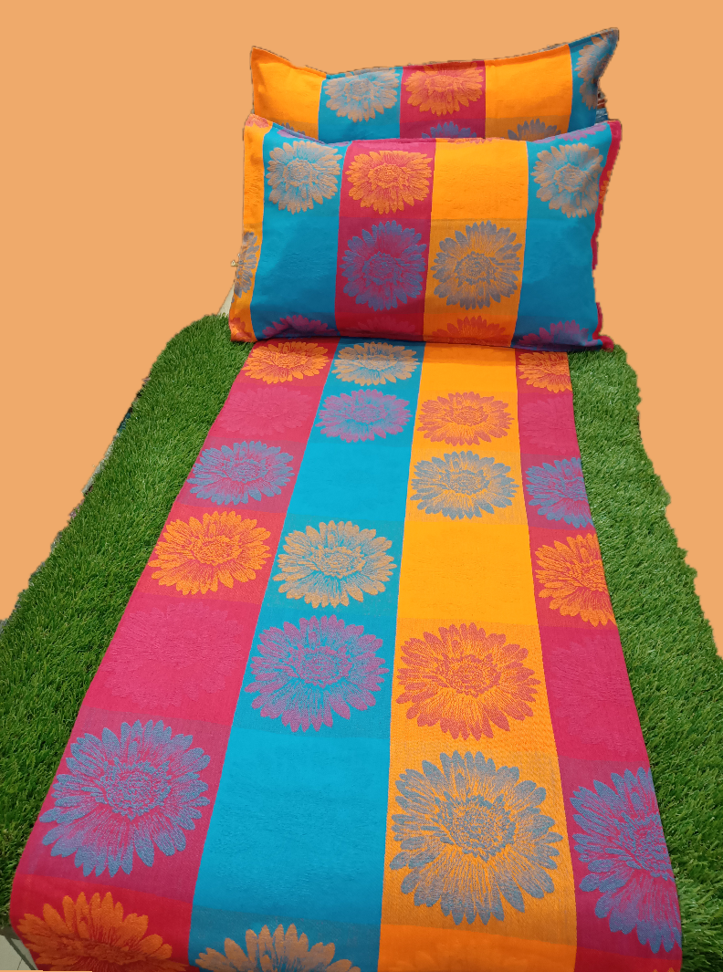 MIX JACQUARD DOUBLE BEDCOVER BY HOMIEKART