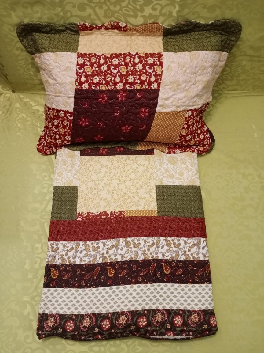 Handloom Printed Quilted Bedcover by Homiekart