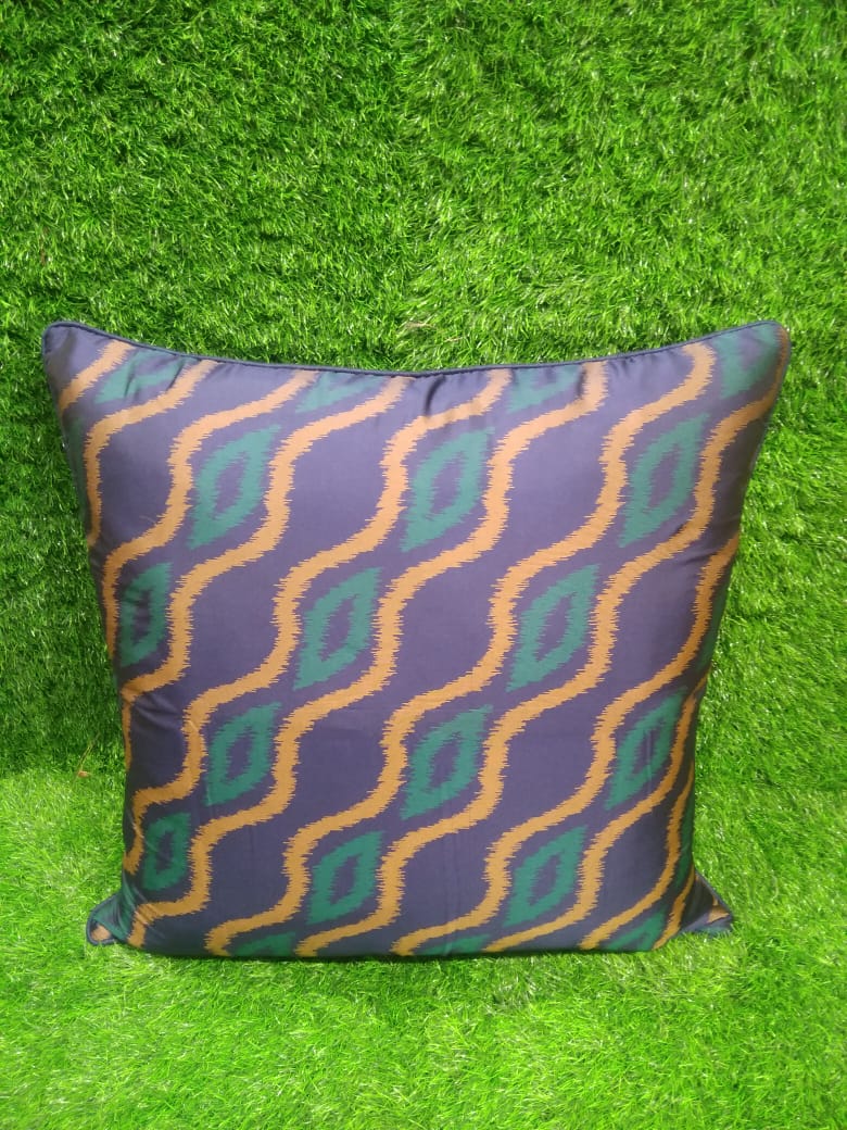 Printed Silk Single Cushion Cover by HOMIEKART.