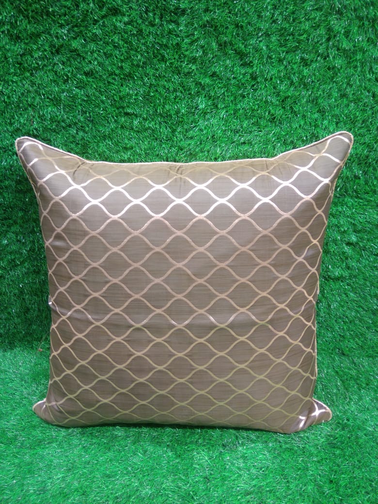 Designer Foil Silk Single Cushion Cover by HOMIEKART