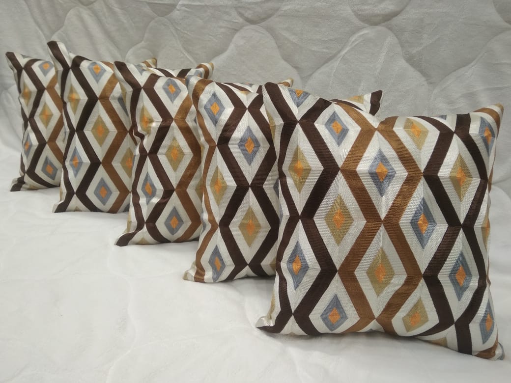 Luxury Thread Work Cushion Covers by HOMIEKART.