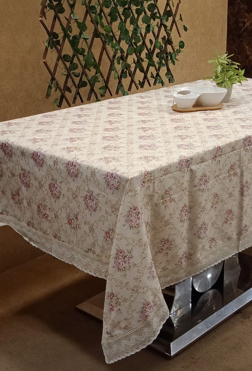 Beautiful Crosia lace work Printed Table Covers by Homiekart