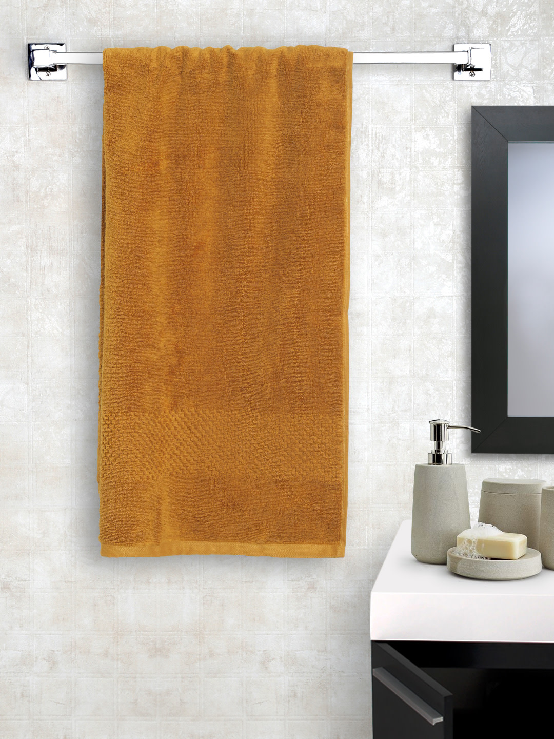 SWIFT DRY Mustard Gold Medium Bath Towel By SPACES