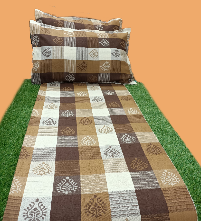 MIX JACQUARD DOUBLE BEDCOVER BY HOMIEKART