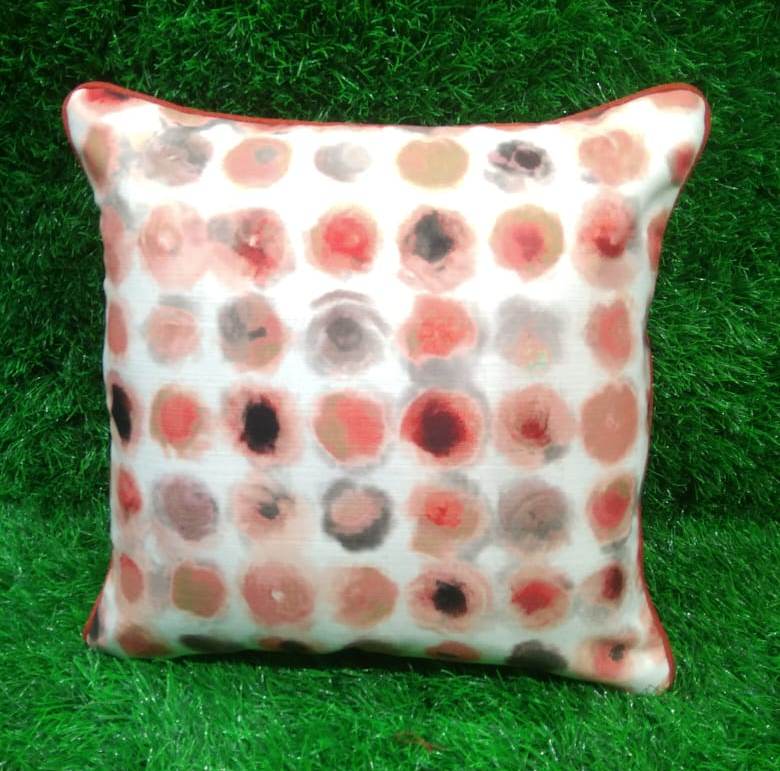 Cotton Polka Printed Cushion Cover Set by HOMIEKART.