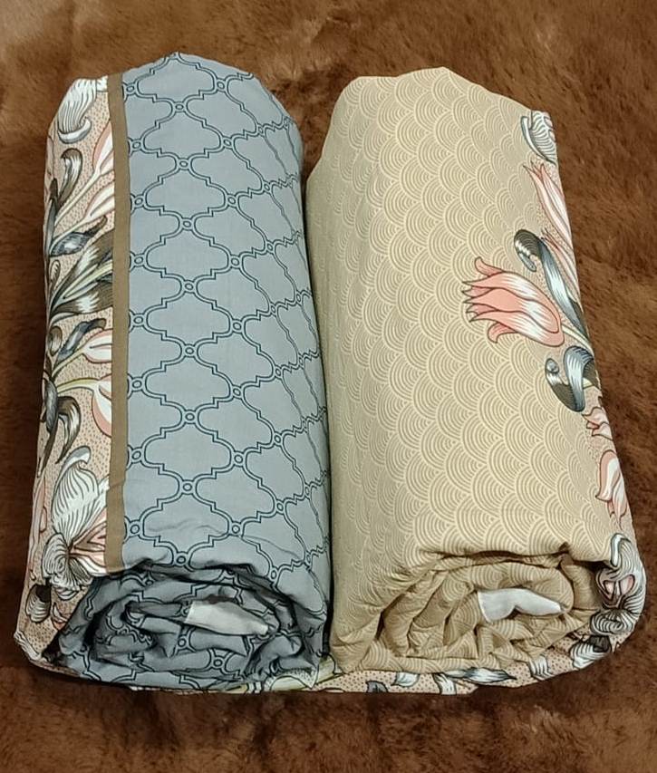 SHALIMAR Mix n Match Printed Reversible Double Bed Dohar by PORTICO