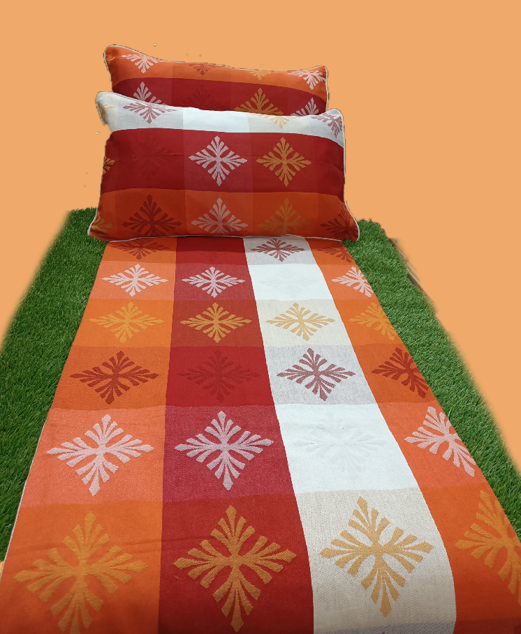 MIX JACQUARD DOUBLE BEDCOVER BY HOMIEKART