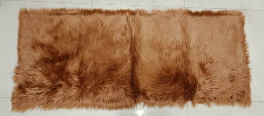 Beautiful Solid Faux Fur Bedside Runners by HOMIEKART