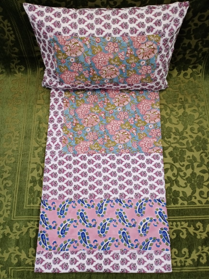 SHUBHAM PATCH  5PCS DOUBLE BEDCOVER SET BY HOMIEKART