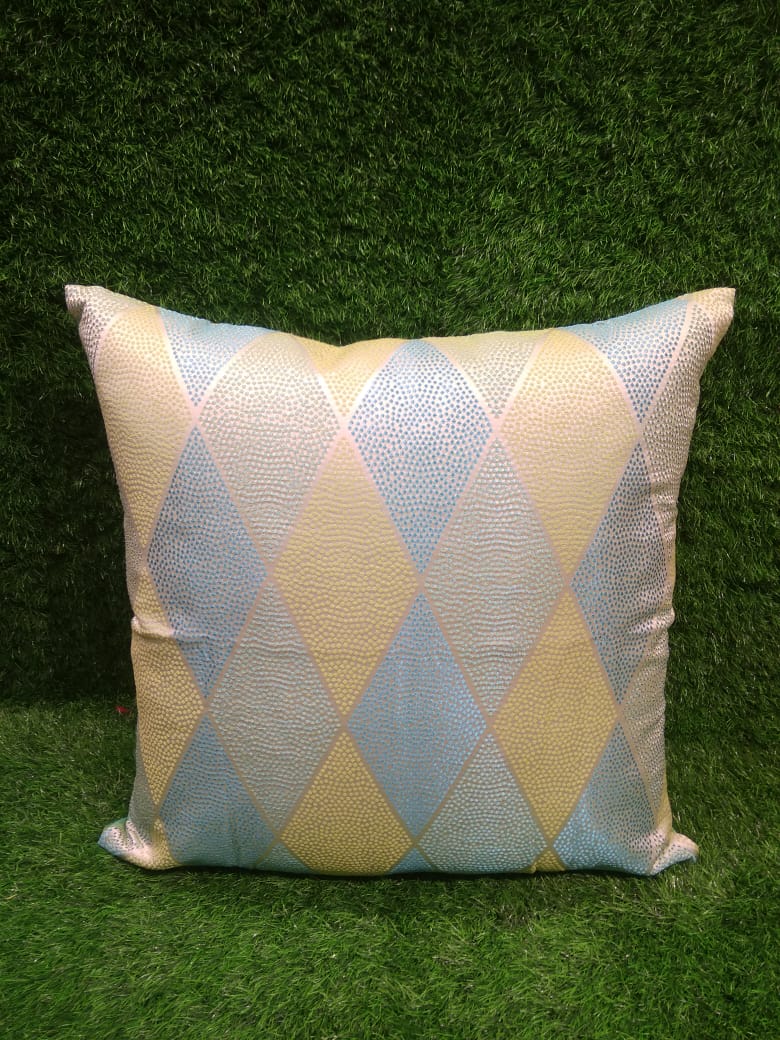 Jacquard Silk Single Cushion Cover by HOMIEKART.