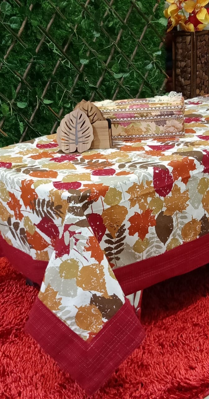Beautiful Floral Printed Center Table Cover by Homiekart