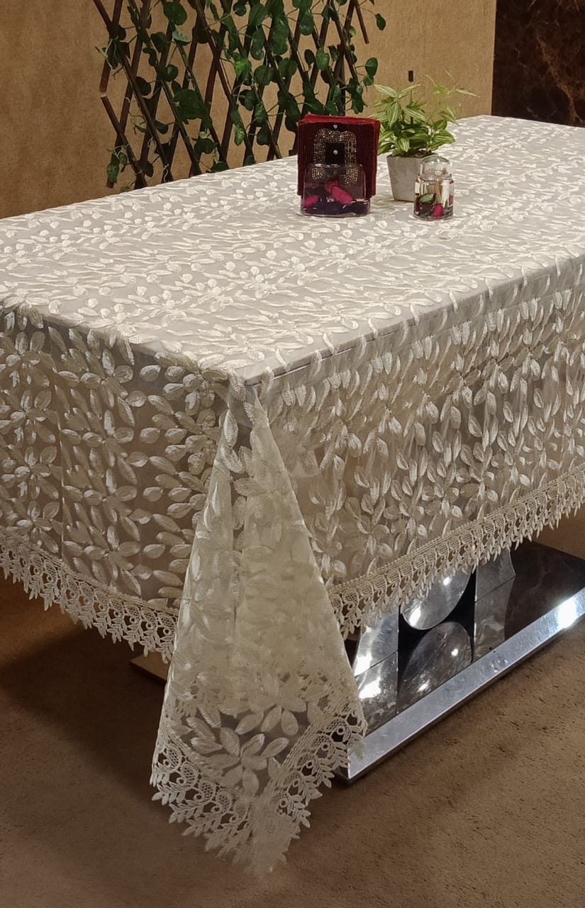 Beautiful Tissue Embroidered Table Covers by Homiekart
