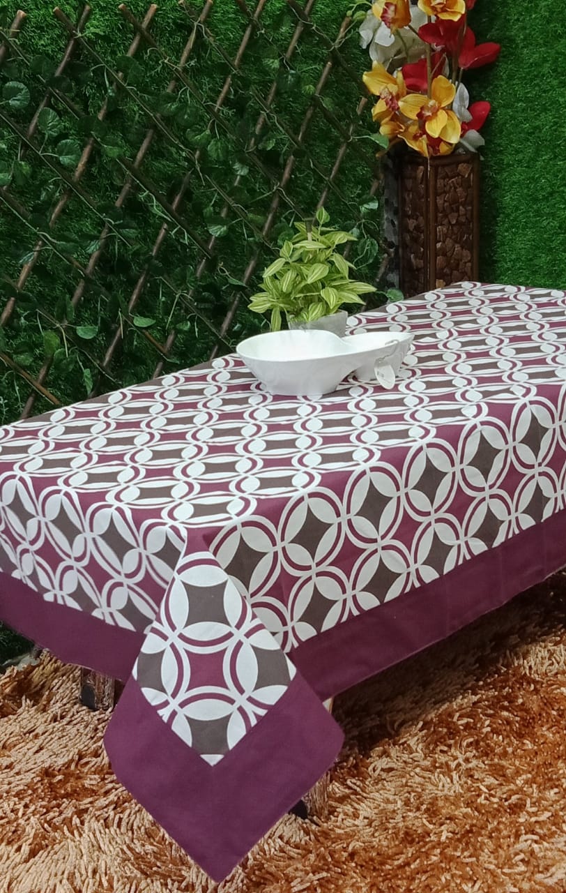 Beautiful Abstract Printed Center Table Cover by Homiekart