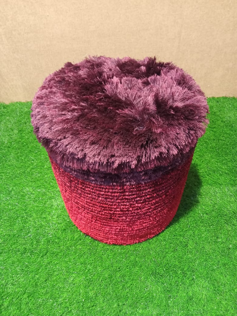 Shaggy Fur Trendy Pouffes by HOMIEKART