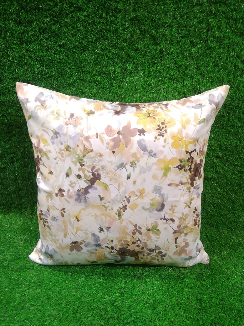 Floral Printed Blackout Single Cushion Cover by HOMIEKART.