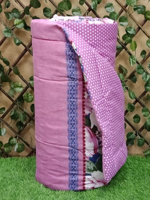 Single Ply Floral Printed Reversible Comforter by Metropolis