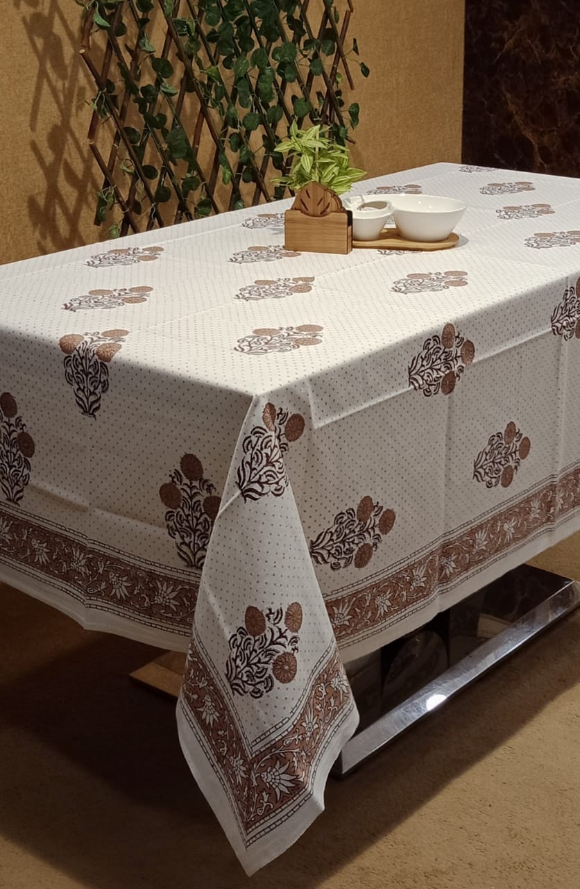 Beautiful Jaipuri Hand Printed Table Cover by Homiekart