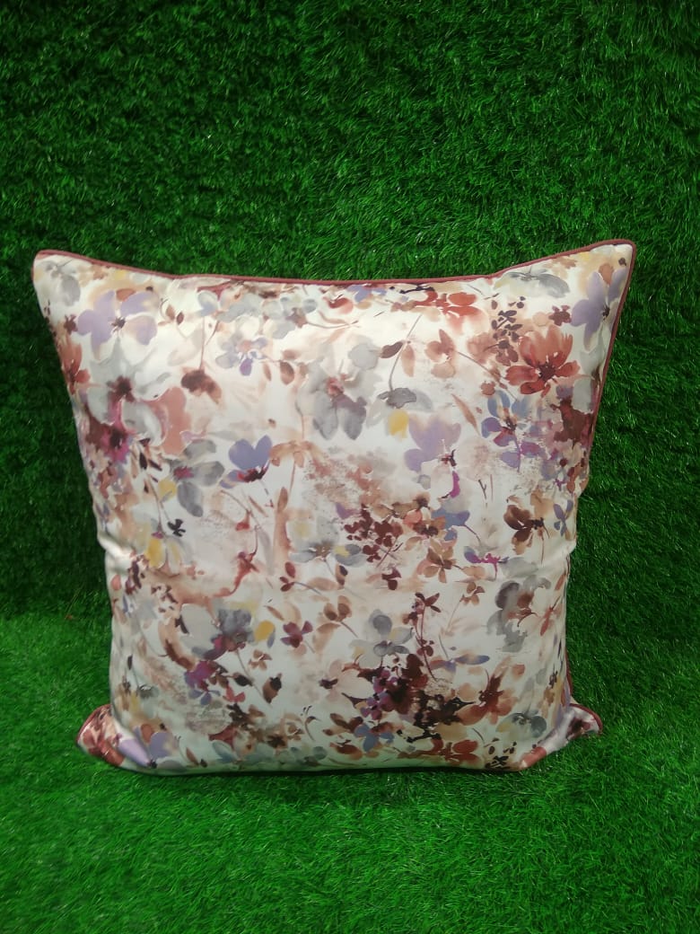 Floral Printed Blackout Single Cushion Cover by HOMIEKART.