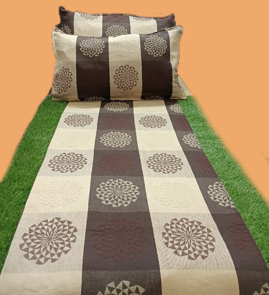 MIX JACQUARD DOUBLE BEDCOVER BY HOMIEKART