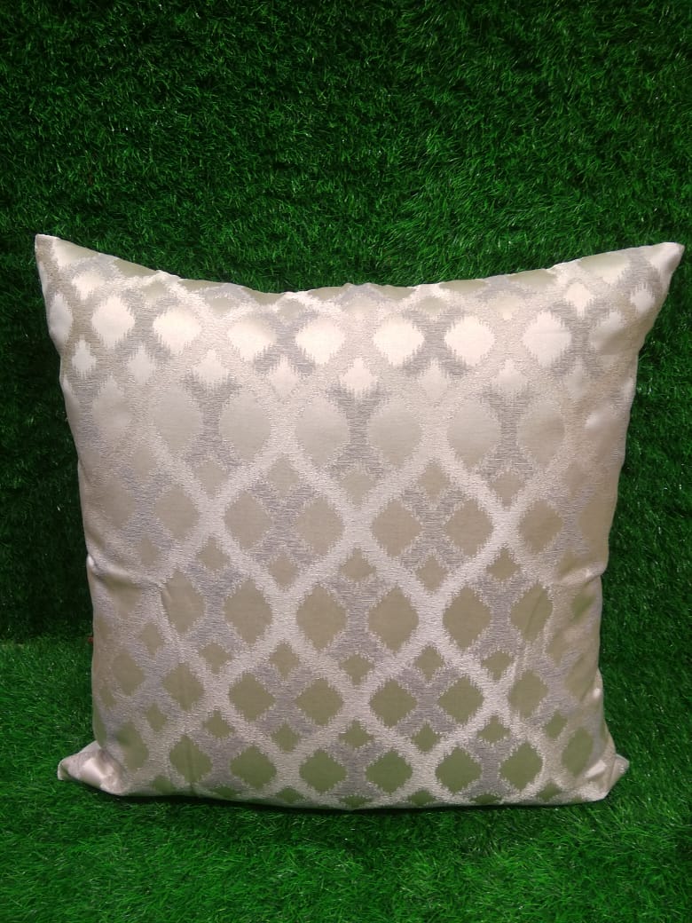 Jacquard Silk Single Cushion Cover by HOMIEKART.